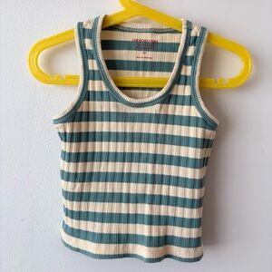 Tiny Cottons Striped Ribbed Tank Top
